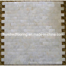 Белая перламутровая мозаичная плитка (HMP71)